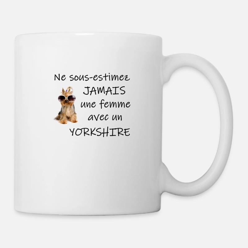 jamais sans mon yorkshire - Mug blanc - blanc