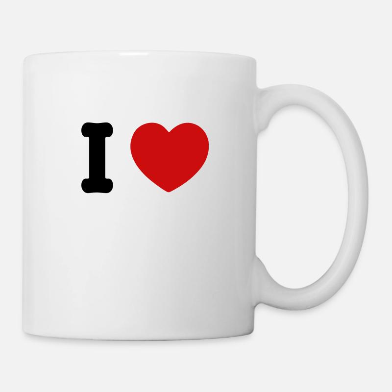 i love heart ny custom - Mug - white