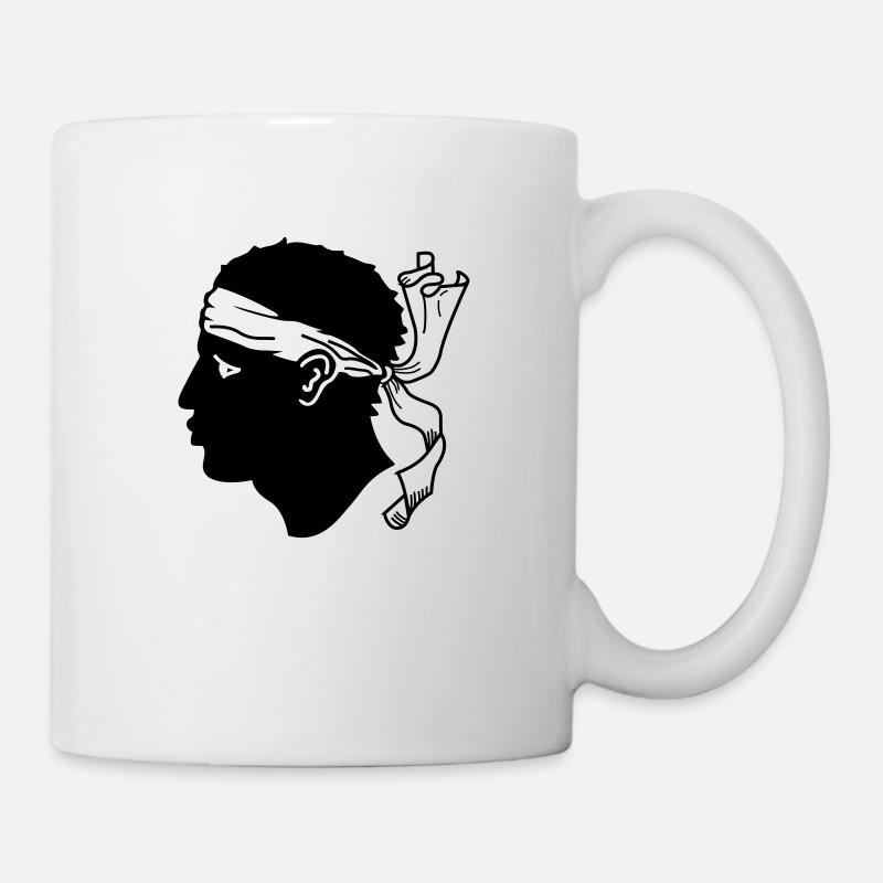 Tete de maure corse - Tasse - Weiß