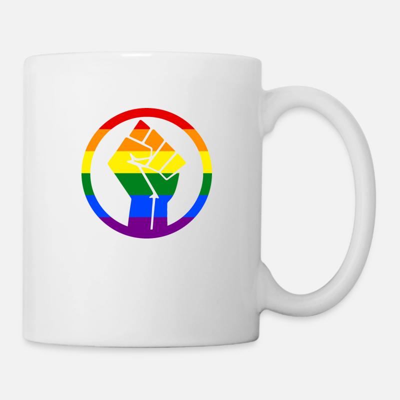 Rainbow Fist - Tasse - Weiß