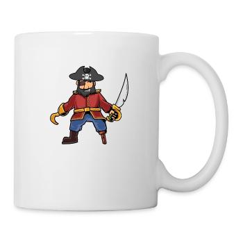 Pirat - Tasse - Weiß - Rechts