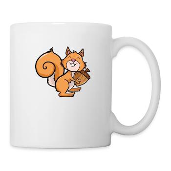 Eichhörnchen - Tasse - Weiß - Rechts