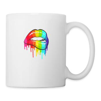 Rainbow Lips - Mug - white - Right