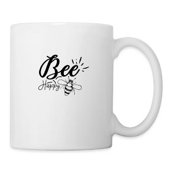 bee happy ! sois heureux! - Mug blanc - blanc - Droite