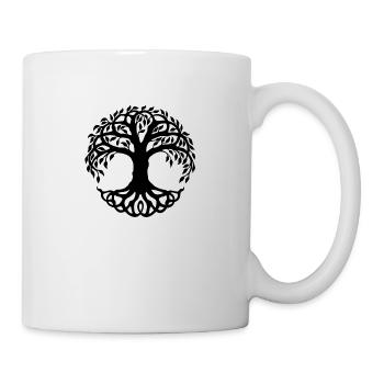 Baum des Lebens - Tasse - Weiß - Rechts
