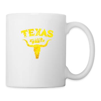 Texas Bull Skeleton - Mug blanc - blanc - Droite