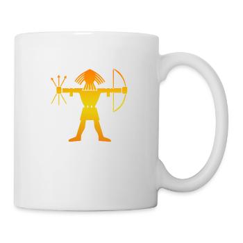 Wikinger-Symbol Ullr Gott des Bogenschießens Gift - Tasse - Weiß - Rechts