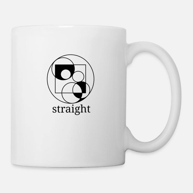 Géométrie droite - Mug blanc - blanc