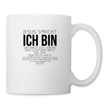 ich bin evangelisation Jesus christlich bibel - Tasse - Weiß - Rechts