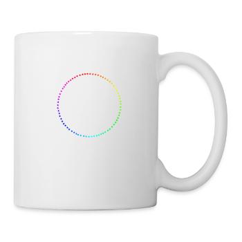 Étoiles colorées disposées en cercle Fierté LGBT - Mug blanc - blanc - Droite