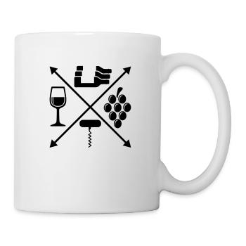 Wein - Tasse - Weiß - Rechts