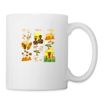 Afrika - Tasse - Weiß - Rechts