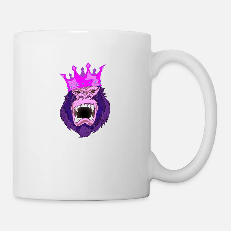 gorille rose - Mug blanc - blanc