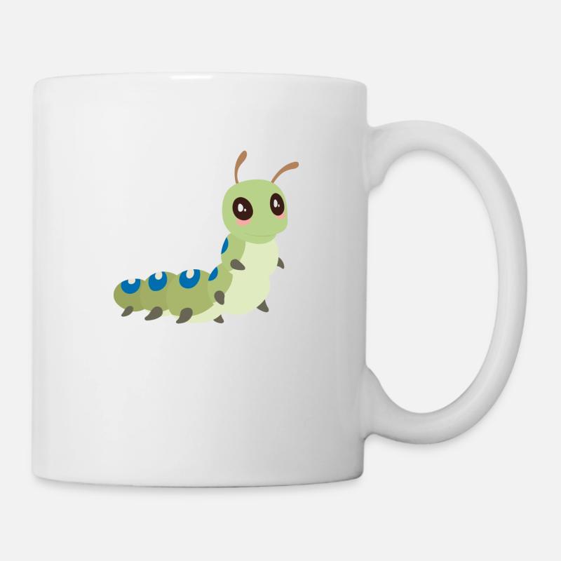 Raupe - Tasse - Weiß