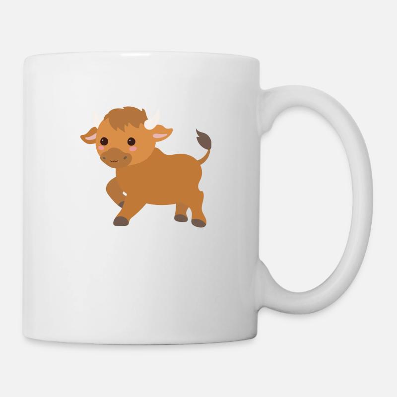 Stier - Tasse - Weiß