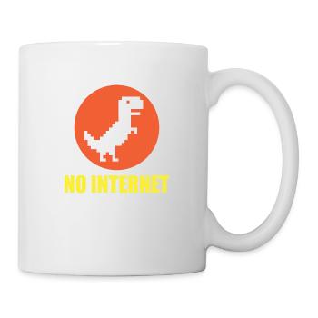 Pas de dinosaures sur Internet - Mug blanc - blanc - Droite