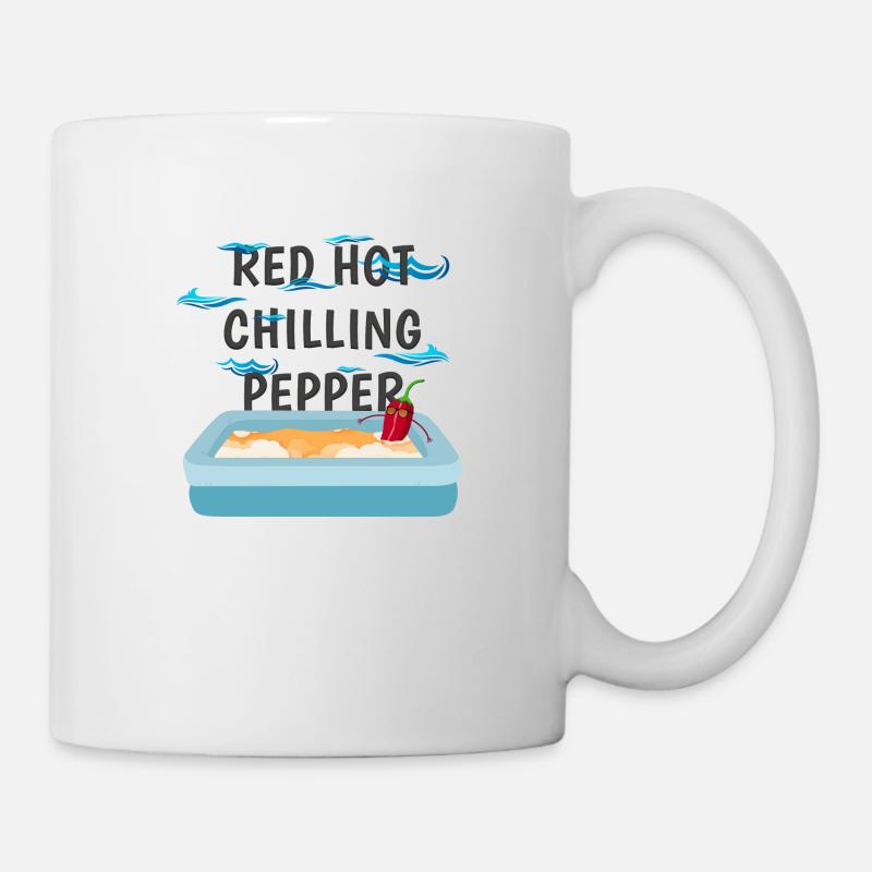 Red Hot Chilling Pepper - Mug blanc - blanc