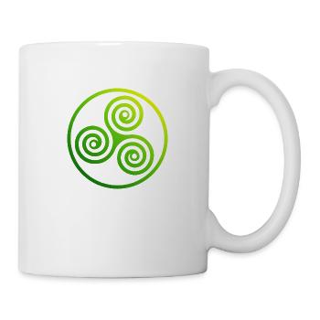 Celtic symbol female power triskelion poison - Mug - white - Right