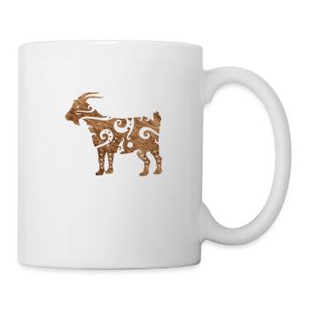 Maori Agora Ziege Polynesisches Tribal Tattoo Gift - Tasse - Weiß - Rechts