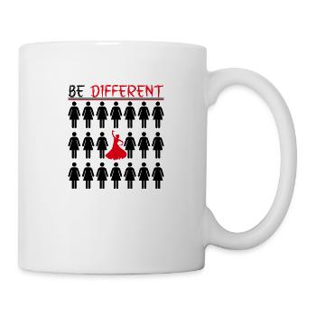 Soyez différent Flamenco - Noir - Mug blanc - blanc - Droite