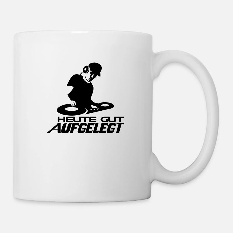 DJ Musik auflegen Club Disco House Techno - Tasse - Weiß