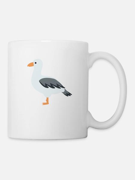 mouette - Mug blanc - blanc