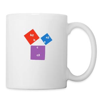 Pythagorean theorem Dreieck Mathe-Liebhaber Gift - Tasse - Weiß - Rechts
