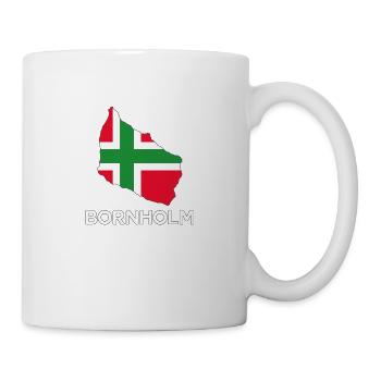 Bornholm Flag Shape - Tasse - Weiß - Rechts