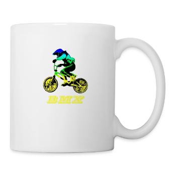 bmx mountain bike - Mug - white - Right