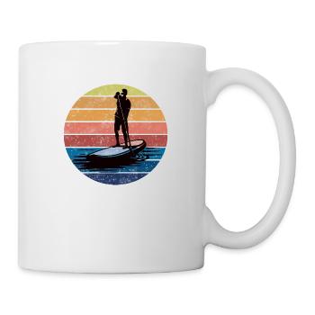 SUP. Stand up paddle. Sup board. stand up paddling - Mug - white - Right