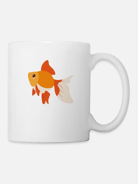 Poisson rouge - Mug blanc - blanc
