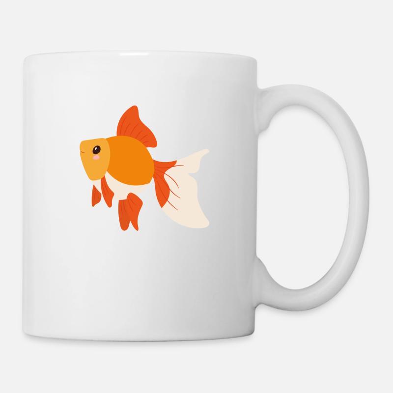Poisson rouge - Mug blanc - blanc