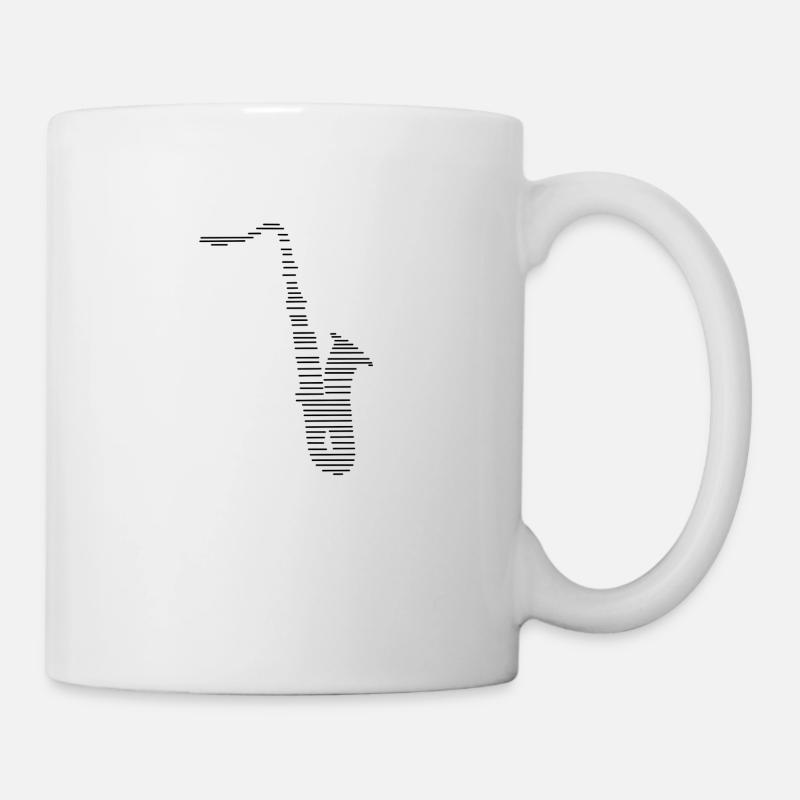 saxophone - Mug blanc - blanc