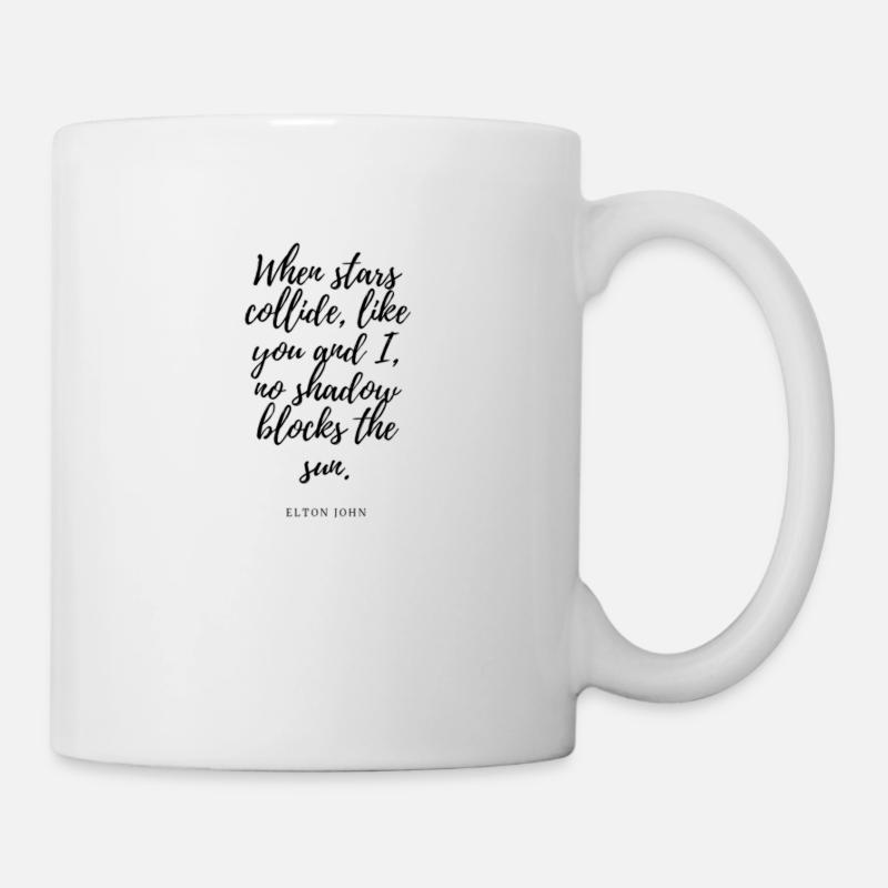 Quand les étoiles entrent en collision, comme vous et moi - Mug blanc - blanc
