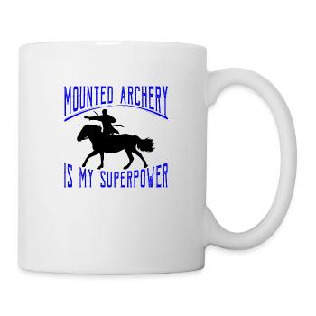 Mounted Archery Superpower - black - Mug - white - Right