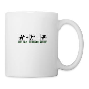 Keep Calm Do Mounted Archery - black - Mug - white - Right