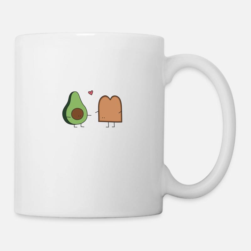 Avocat + pain grillé - Mug blanc - blanc