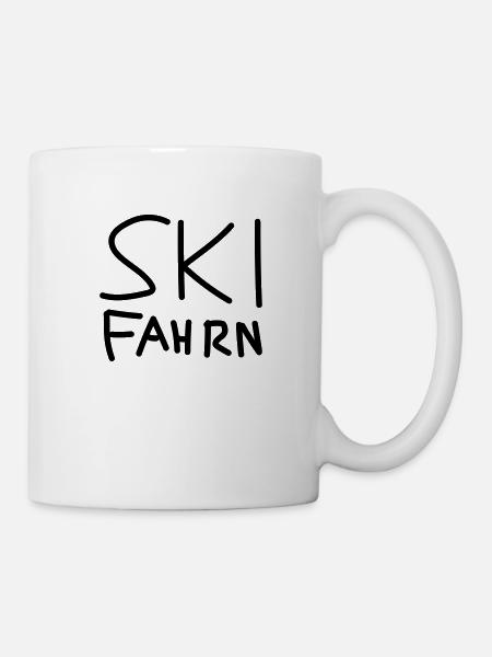 Ski fahrn - Tasse - Weiß