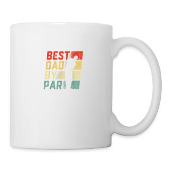 Mens Best Dad By Par Shirt Golf Lover Gift Funny F - Tasse - Weiß - Rechts