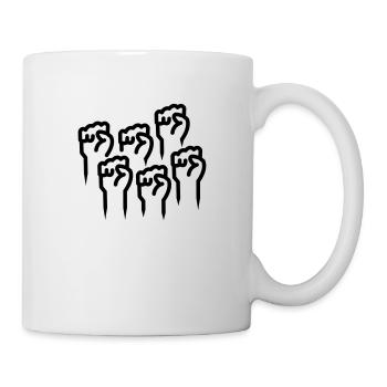 Logo mains dans le ciel - Mug blanc - blanc - Droite