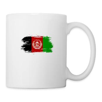 Afghanistan Flagge - Tasse - Weiß - Rechts
