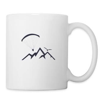 Idée cadeau Montagnes Parapente - Mug blanc - blanc - Droite