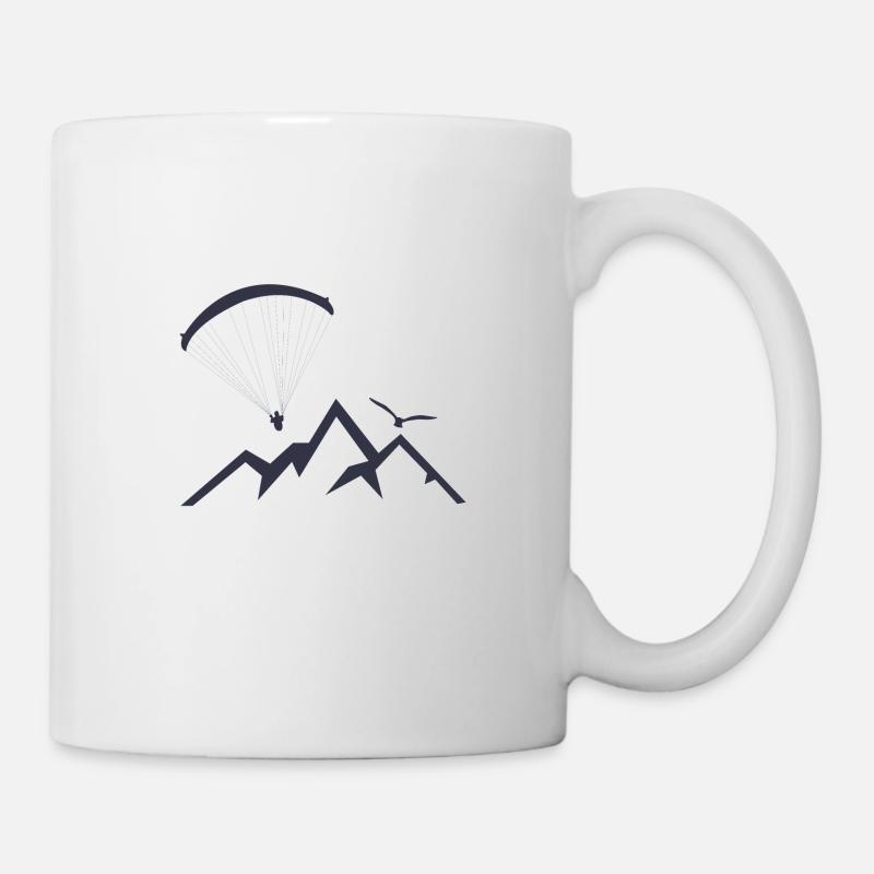 Paragliding Mountains gift idea - Mug - white