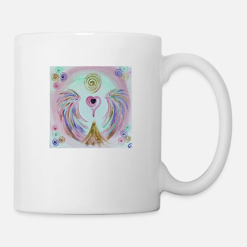 Coeur ange de réconciliation - Mug blanc - blanc