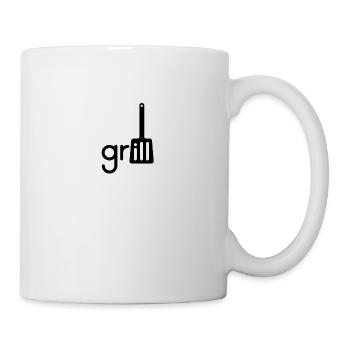 Grillen Grillmeister Grill - Tasse - Weiß - Rechts