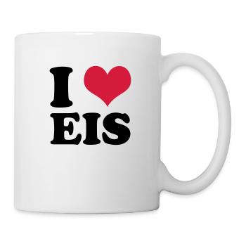 I Love Eis - Tasse - Weiß - Rechts