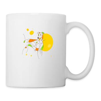 Levrette - Mug blanc - blanc - Droite