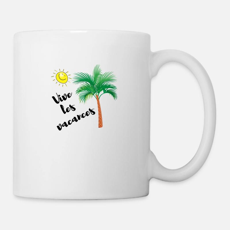 VIVE LES VACANCES - Mug blanc - blanc