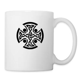 ancient celtic symbol drawing print design - Mug - white - Right