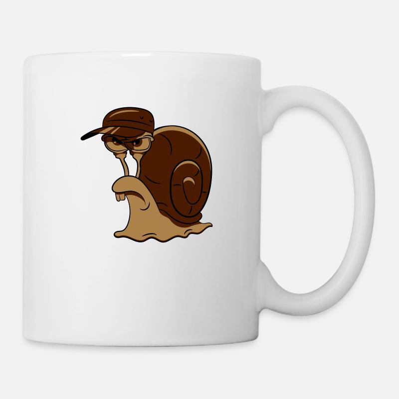 Snail funny evil - Mug - white